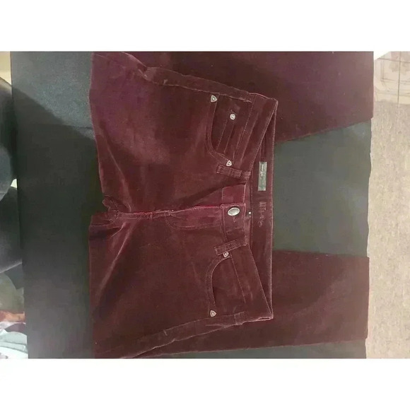 Kut From The Kloth Wine Red Corduroy Skinny Pants 5 Pocket Size 6 - Picture 1 of 5